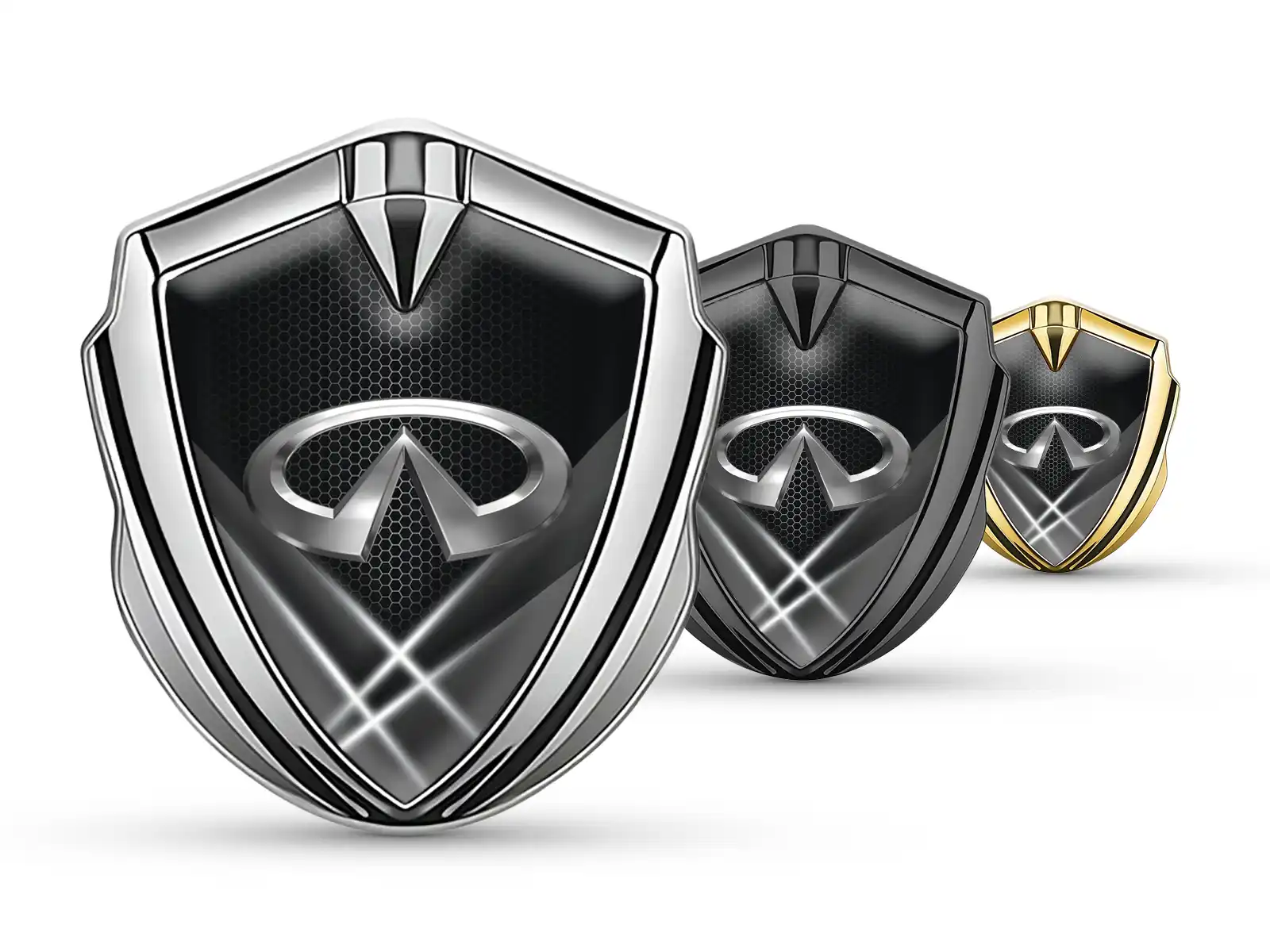 Infiniti Emblema Metal Insignia Mínimo Aspecto Universal Forma